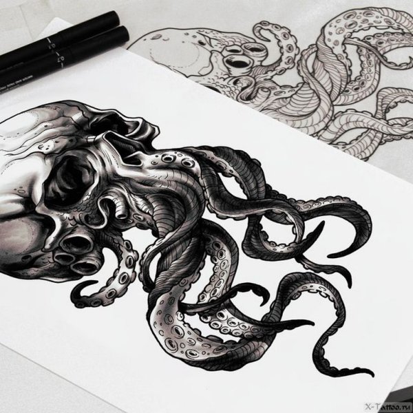 Тату осьминог