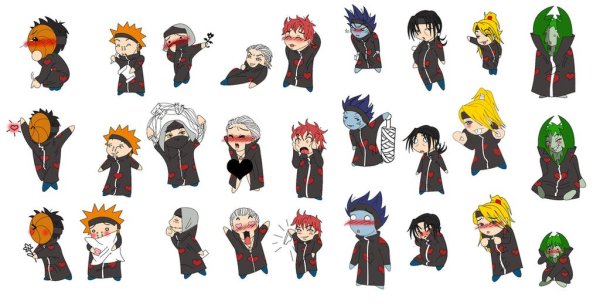 Чиби из аниме Наруто Акацуки