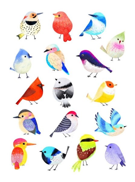 Птичка рисунок