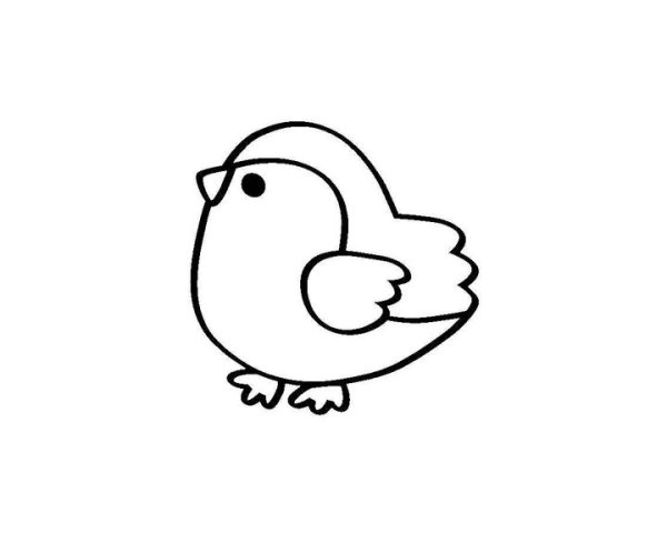 Маленькие птички раскраска