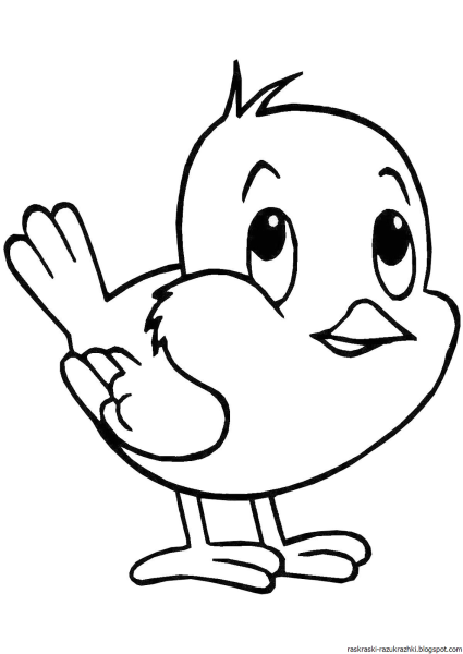 Воробей раскраска