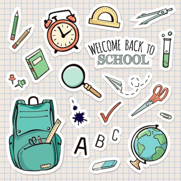 Стикеры на тему школа