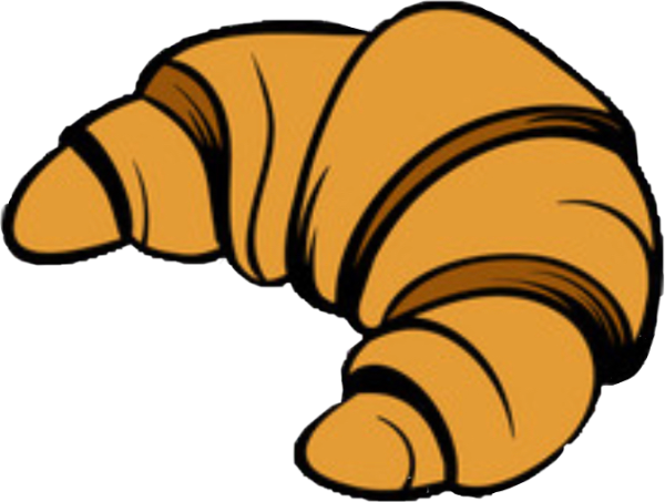 Круассан мультяшный