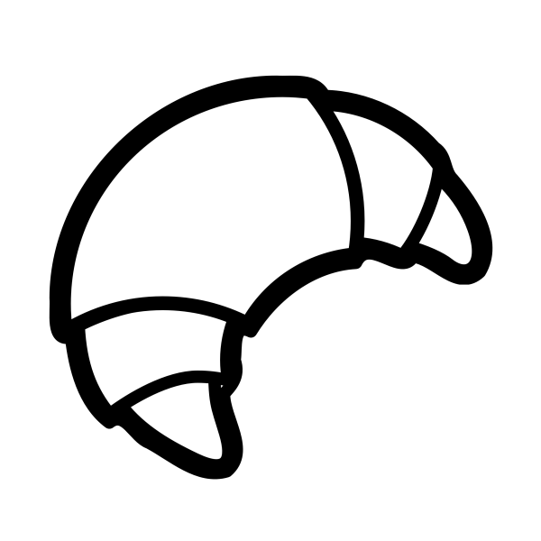 Раскраска булочка