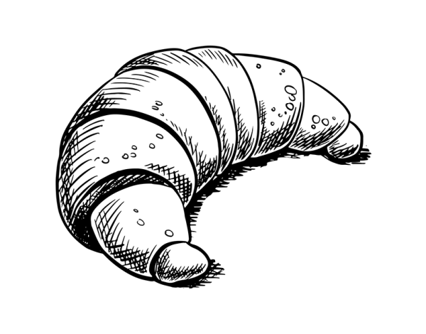 Круассан в векторной графике