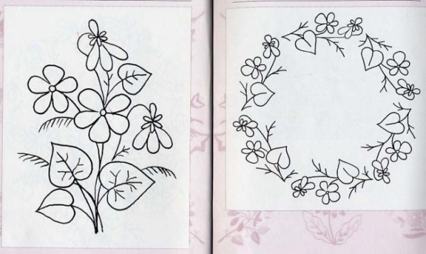 Рисунки для вышивания гладью