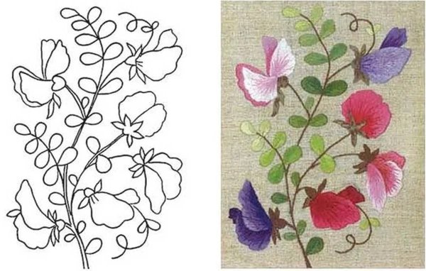 Вышивка гладью