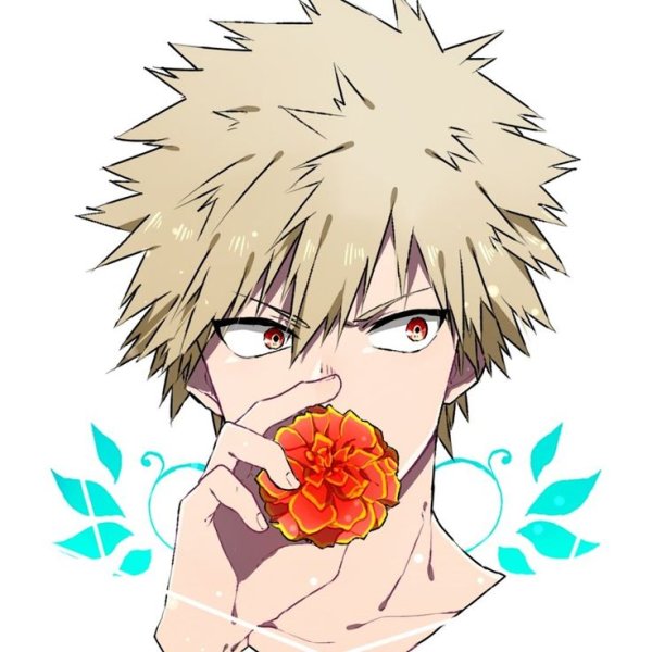 Кацуки Бакугоу арт ухмылка