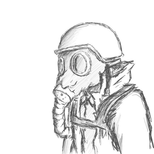 Противогаз рисунок