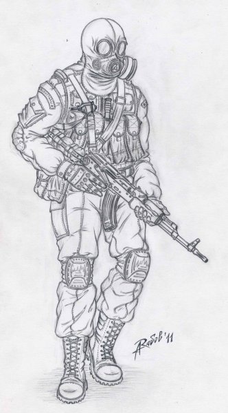 Солдаты сталкер раскраска