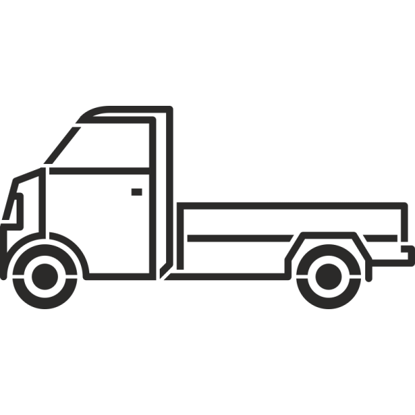 Силуэт грузовой машины