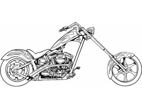 Нарисовать мотоцикл