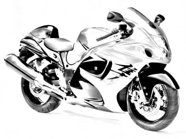 Мотоцикл Ямаха раскраска
