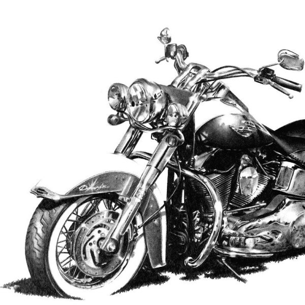 Зарисовка мотоцикла