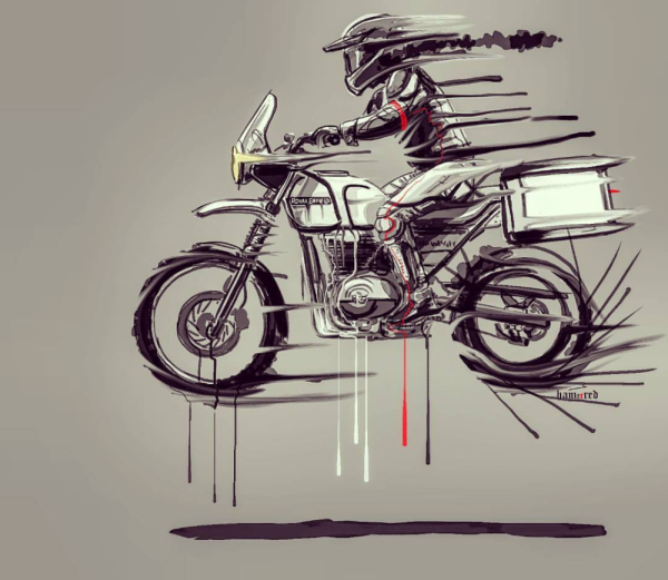 Рисунки для срисовки мотоциклы