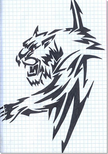 Эскизы тату на листе бумаги