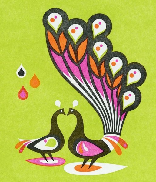 Павлин рисунок карандашом