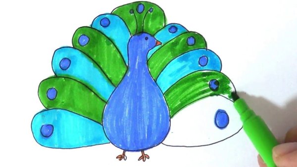 Павлин мультяшный