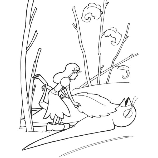 Ганс христиан Андерсен Дюймовочка раскраски