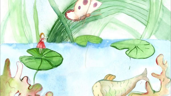 Рисование Дюймовочка