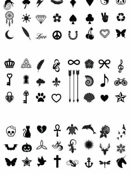 Легкие маленькие тату девочки