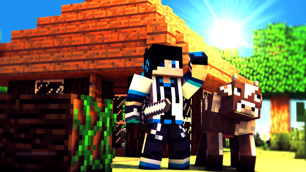 Арт майнкрафт для ютуба