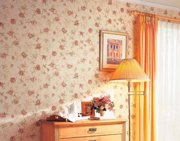 Акцентная стена в спальне в скандинавском стиле