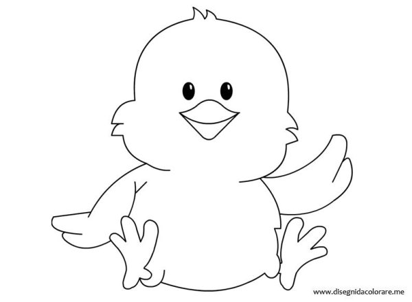 Цыпленок. Раскраски