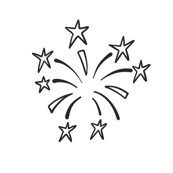 Фейерверк для вырезания