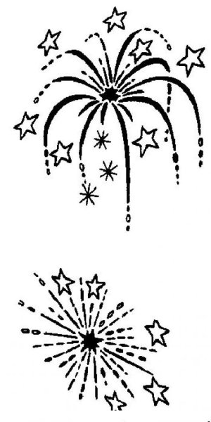 Салют для срисовки