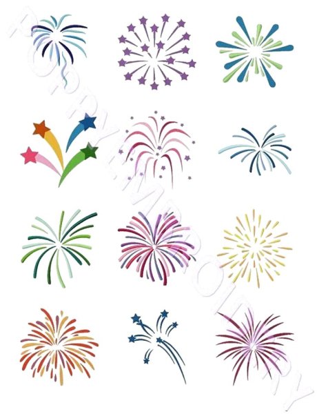 Вышить фейерверк