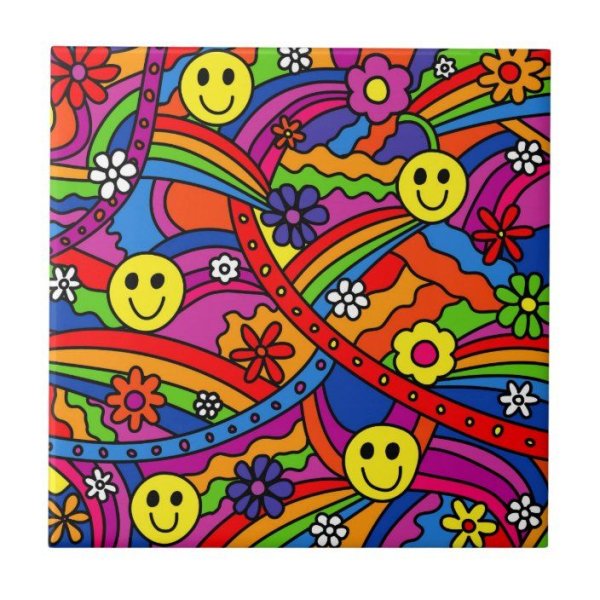 Цветок хиппи рисунок