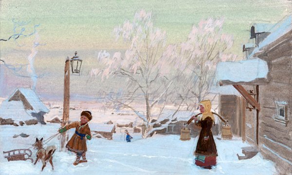 Зимние иллюстрации для детей