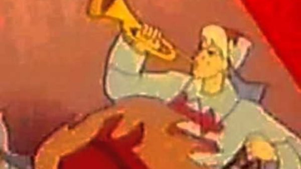 Бессмертный горнист иллюстрация