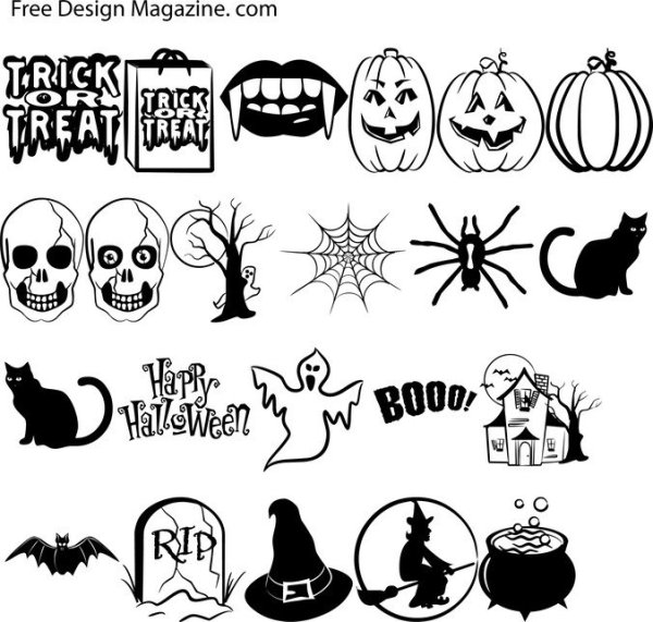 Наклейки в стиле ужасов