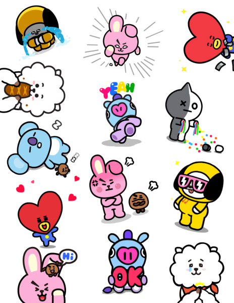 БТС Стикеры bt21