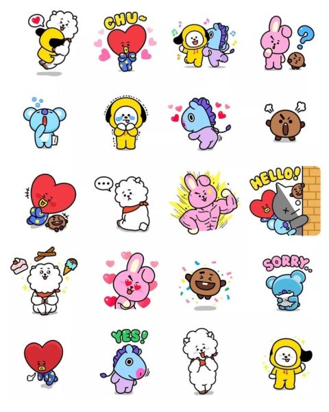 Bt21 Стикеры