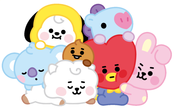 Раскраска bt21 Чимми