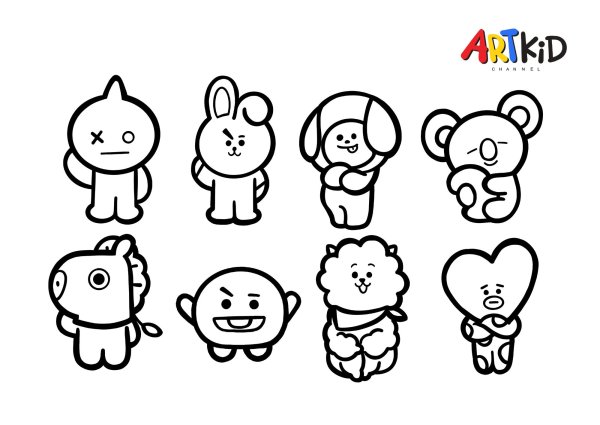 Bt21 BTS Стикеры