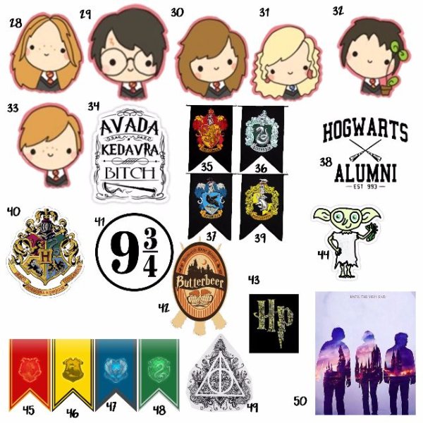 Маленькие Стикеры Гарри Поттер
