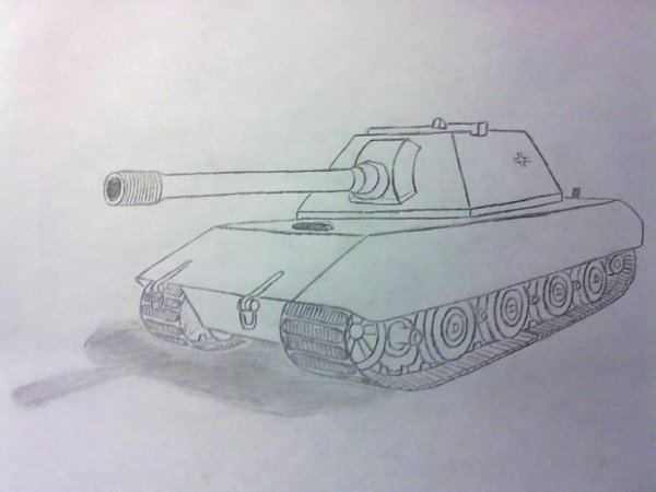 Рисунки танков карандашом