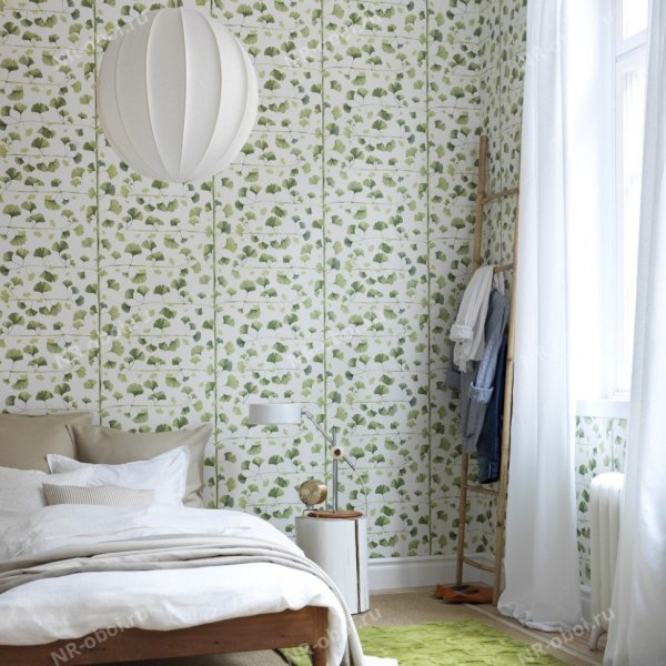 Обои в мелкий цветочек для спальни