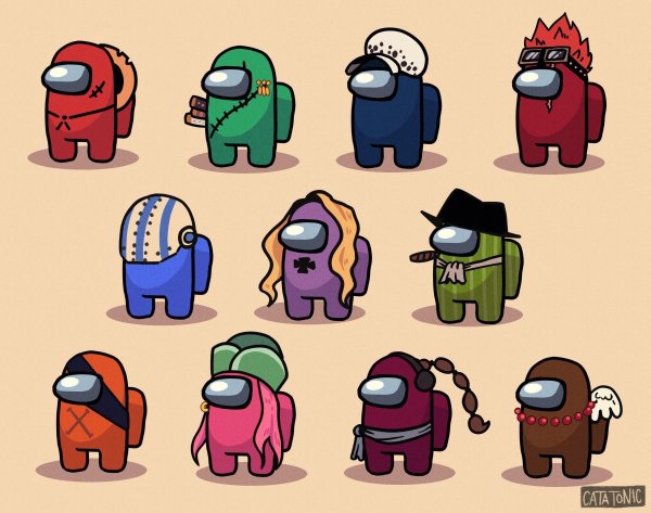 Персонажи из амонг АС