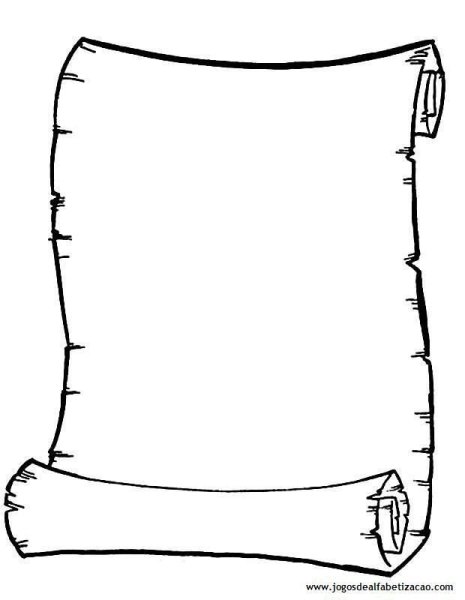 Свиток трафарет