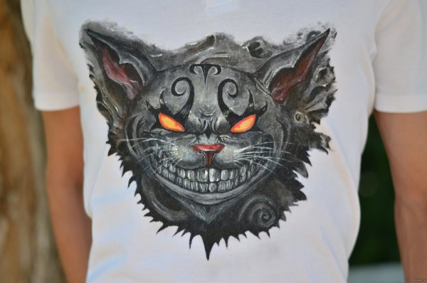 Рисование на футболках акриловыми красками