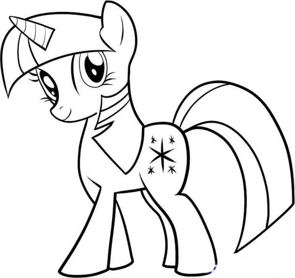 Раскраски my little Pony Искорка