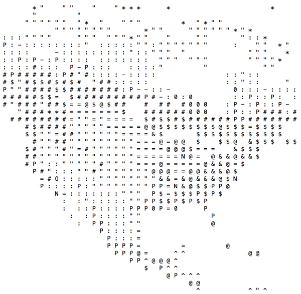 Прозрачный символ ASCII