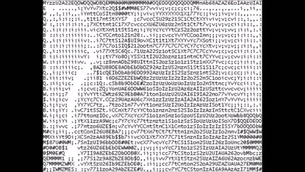 ASCII Art символы