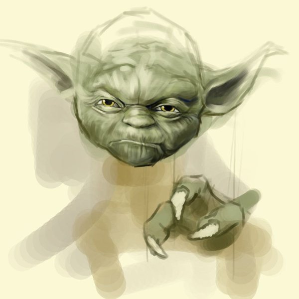 Мастер йода маленький арт