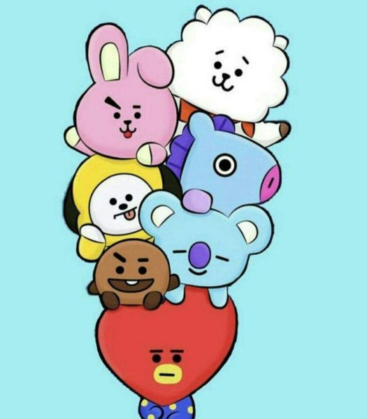 Персонажи БТС bt21 тата